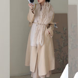 Qingtan Dong Beauty Paper Knitted Dress Suit Women's Autumn And Winter Temperament