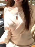 Strictly Selected Vivi Japanese Knitted Pure-Wand-Style Knitted Jersey Lace Lace Sling Vest Woman