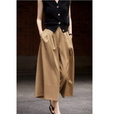 The Atmosphere Has Sense! The Atmosphere Is Beautiful! Trousers Skirt Dashing Wide Leg Trousers