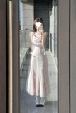 Swing Style Of Thousands Of Kinds Of Skirts Seaside Holiday French High-End Super Beautiful Beautiful Unique Pink Dress