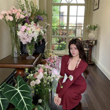 French Famous Style Sexy Hanging Neck Dress High-End Banquet Temperament Waist Evening Dress Fishtail Dress