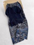 Old Money Wind Beautiful Set 2025 Summer Explosion Blue Knitted Top Print Wide Leg Pants Two Sets