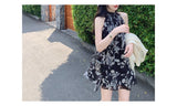 Who Said It Is Not Pure Love Of God Of War? Chiffon Short Dress Shoulder Shirt Spring And Summer Fresh And Sweet