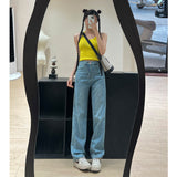 High Quality Vintage Narrow-Legged Jeans Women's 2025 New High Waist´¹dged Straight Pants
