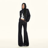 25Th Ootd! | Deconstructive Shoulder-To-Shoulder Jacket Original Bull-Colored Jeans Spring Pattern Cotton