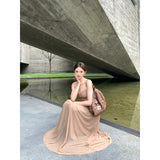 2025 Greek Goddess Temperament Sexy Breasted Hottie Dress Spoiled Rope To Show Skinny Dress