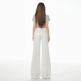 New Black Technology Fabric Summer Thin Small Horn Jeans Women Loose Straight Barrel Hanging Ice Feeling