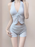 2026 New Swimsuit Female Senior Split Holiday Pure Desire Girl Bikini Hot Spring Vacation Thin Meat White