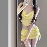 Wow New Swimsuit Sexy Lotey Bikini Three-Piece Thin Holiday Beach Soak Hot Spring Bolisi 2572