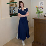 Simple Thin Dress 2025 Summer Slim Dress A-Word Dress Small Casual Temperament Dress