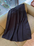 The Casher Is Recommended, A Huge Sense Of Quality!High Waist Thin-Folding Design Skirt Linen-Blend Half-Dress Skirt