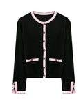 Middle Ancient Wave Lace_ Cashmere Wool 24K Gilded Four-Leaf Grass Bumpy Retro Fragrant Knitted Shirt