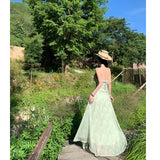 2025 Wizard Of Oz Adjustable Sling Dress Folded Fairy Resort Dress With Chest Cushion