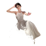2026 New Sanya Yunnan Seaside Vacation Lace Lace Hanging Neck With Long Dress