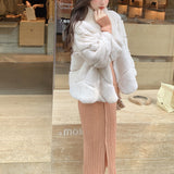 Thousand Gold Soft Rabbit Short Coat Loose To Keep Warm Fur Coat Women Autumn And Winter