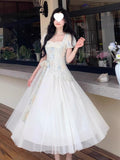 Large-Size Fat Mm Summer New Design Fake Two Sweet Short-Sleeved Dress Women Decorate The Skinny Dress