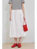 Elegant Half-Dressed Women 2025 Summer New Design Sense High-Rise Simple Thin Floral Skirt