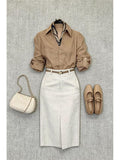 Light People Know To Wear ~ Old Money Style Linen Cotton Shirt Women French Relaxation Sense Professional Commuting Shirt