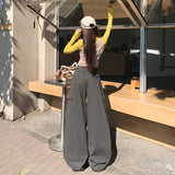 Tide Source 2026 Spring Jeans Women's Scissors Trousers Set Thin Multi-Pocket Broad-Legged Workwear Casual Pants