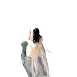 2025 New Half-Love Words Big Bow Princess Dress Flower Ponbilling Shiny Tail Dress Birthday Dress