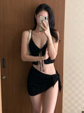 Yan 2026 New Swimsuit In Wind Bikini Three-Piece Pure-Wane Hot Spring Korean Advanced Bath