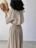 Unique Beautiful Chic Shirt Women's Linen Old Money Windy Long-Sleeved Shirt High Sense Chic Chic Chic Top