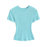 Kardashian's New Short-Sleeved T-Shirt With Spring And Summer Sexy Ants Round-Neck Tight-Up T-Shirts