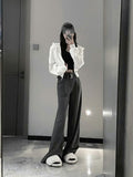 Street High-End Hooded Hoodie Women's Spring And Autumn Short-Term Thin Cash Waist Temperament Zipper Lazy Wind BF Coat