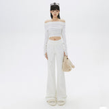 YC& Vintage Trumpet Trousers Slack Sleeves And Sweatpants Casual Winter & Regular