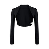Ken Bean With The Same Long-Sleeved Short Sunscreen Small Shoulder Shawl Wearing A Casual Blouse Repair Elastic Shawl