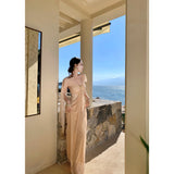 French Light Luxury Famous Senior Famous Temperament Sexy Shoulder Two-In-A-Long Noble Birthday Dress Dress