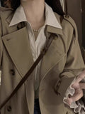 Windy Woman 2025 Autumn New Korean Small Medium And Long Coat Temperament British Style High-End Coat