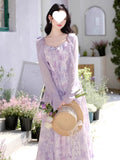 Suspension Dress Femininity High-End Purple Unique Beautiful Sling Skirt With Sunscreen Cardigan Two Sets