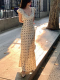 2026 Super Fire Dress Birthday Dress Yu Shuxin The Same French Set Of Two Sets Of Lace Splicing