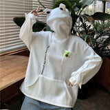 Women's Clothing Korean Version Of The Tide Autumn And Winter Couple Dressed Frogs In The Headwear Women's Hoodie Men's And Women's Hoodie Plus Thicken