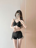 Wow New Swimsuit Women's Split Hoodie Three Sets Fresh Wind Cover Thin Holiday Hot Springs Bolisi 2588