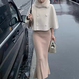 Under Mount Fuji_Self-Stay Multi-Color Temperament Small Fish-Tail Wool Knitted Half-Skirt