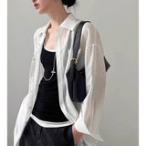 SI TONG Lyselle Temperament Shirts Spring 2025 New Sunscreen Tender Temperament Temperament Woman