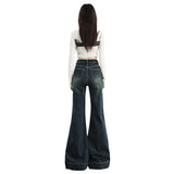 Vintage Loudspeaker Jeans Women's New High-Rise Slim Elastic Cement Gray Thighs In Autumn 2025