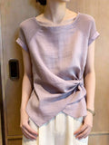 Unique Beautiful And Beautiful Top Lady 2026 Summer New High-End Design Sense Niche Fashion Temperament