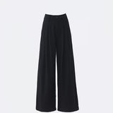 Vintage High-Waisted Loose Broad-Legged Trousers Mowing Folded And Thin Straight Jeans Women's Early Fall 2025