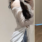 New Tie-Dye Blue Sports Split Flat Angle Bikini Three-Piece Hoodie Sunscreen Beach Resort Swimsuit Woman