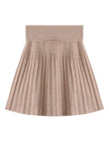 Autumn And Winter Knitting Under The Collection Of Bow Lace High Waist Half-Dress 100-Fold Skirt A Word Hem Long Skirt