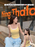 10119# Summer New Color Pseudonymic Two Sling Vests With Chest Cushions On The Back Of The Bow Hollow