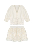 Sweet Sweet Summer South French Vacation Cotton Series Embroidered Shirts