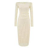 Famous Temperament Shoulder Repair Slimming After The Opening Of The Lace Dress Sexy Birthday Evening Dress New