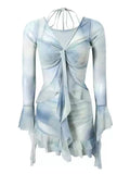 2026 New Swimsuit Women's Split Skirt Hoodie Conservative Long-Sleeved Sunscreen Movement Four-Piece Thin Belly Spa