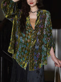 New Chinese Style Velvet Velvet T-Shirt Women's Coat Style Women's Clothing