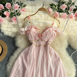 French Hepburn Style Dress Stunning Pure Desire Versailles Fairy Birthday Party Banquet Court Wind Dress Dress