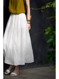 Stealun Lian Yue Baiyin 60 Ani-Le | French Holiday Dress Simple Long Umbrella Skirt New ¤Ç